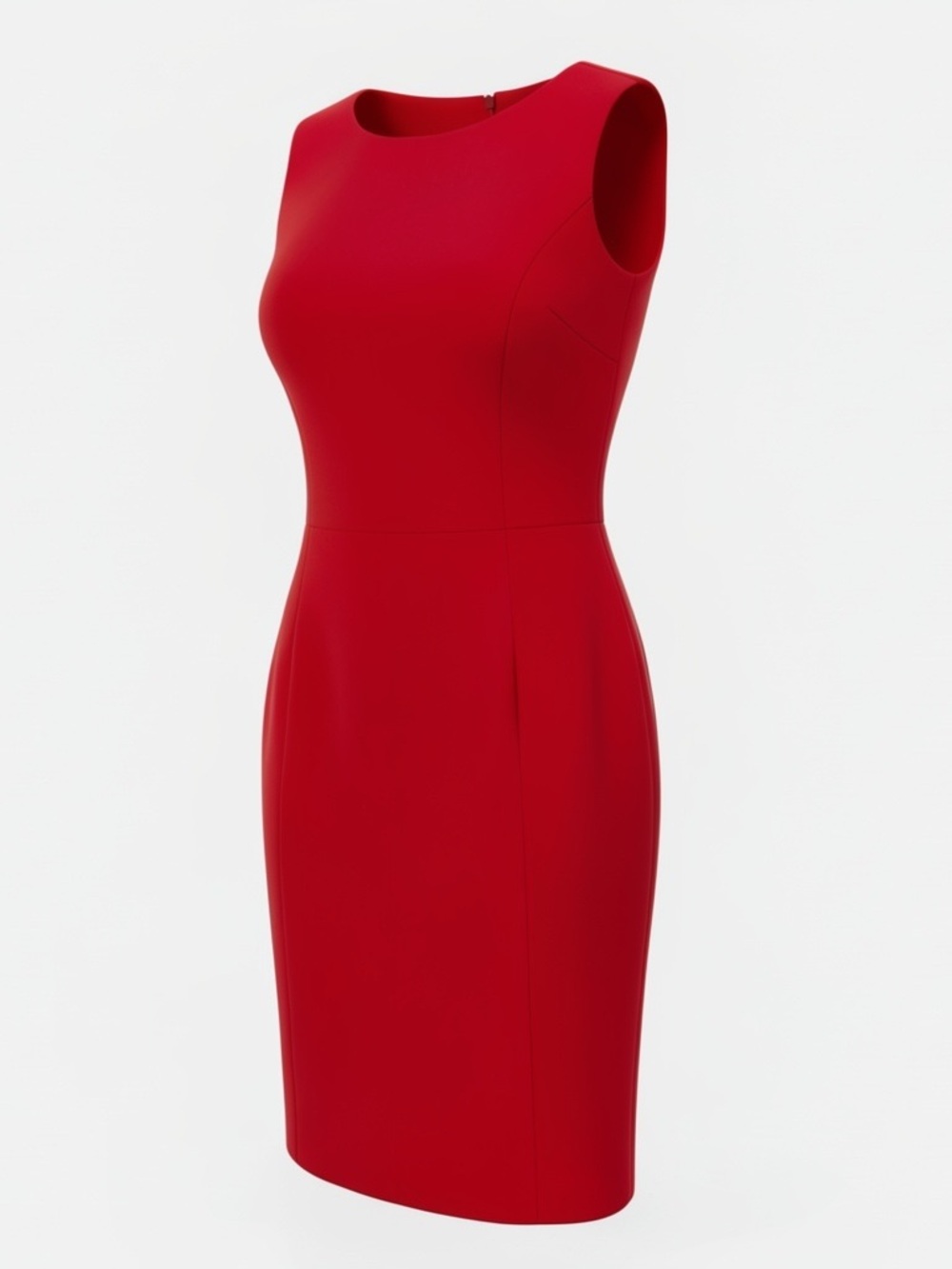 Liz Claiborne Classic Petites Red Sleeveless Business Casual Dress Size12P